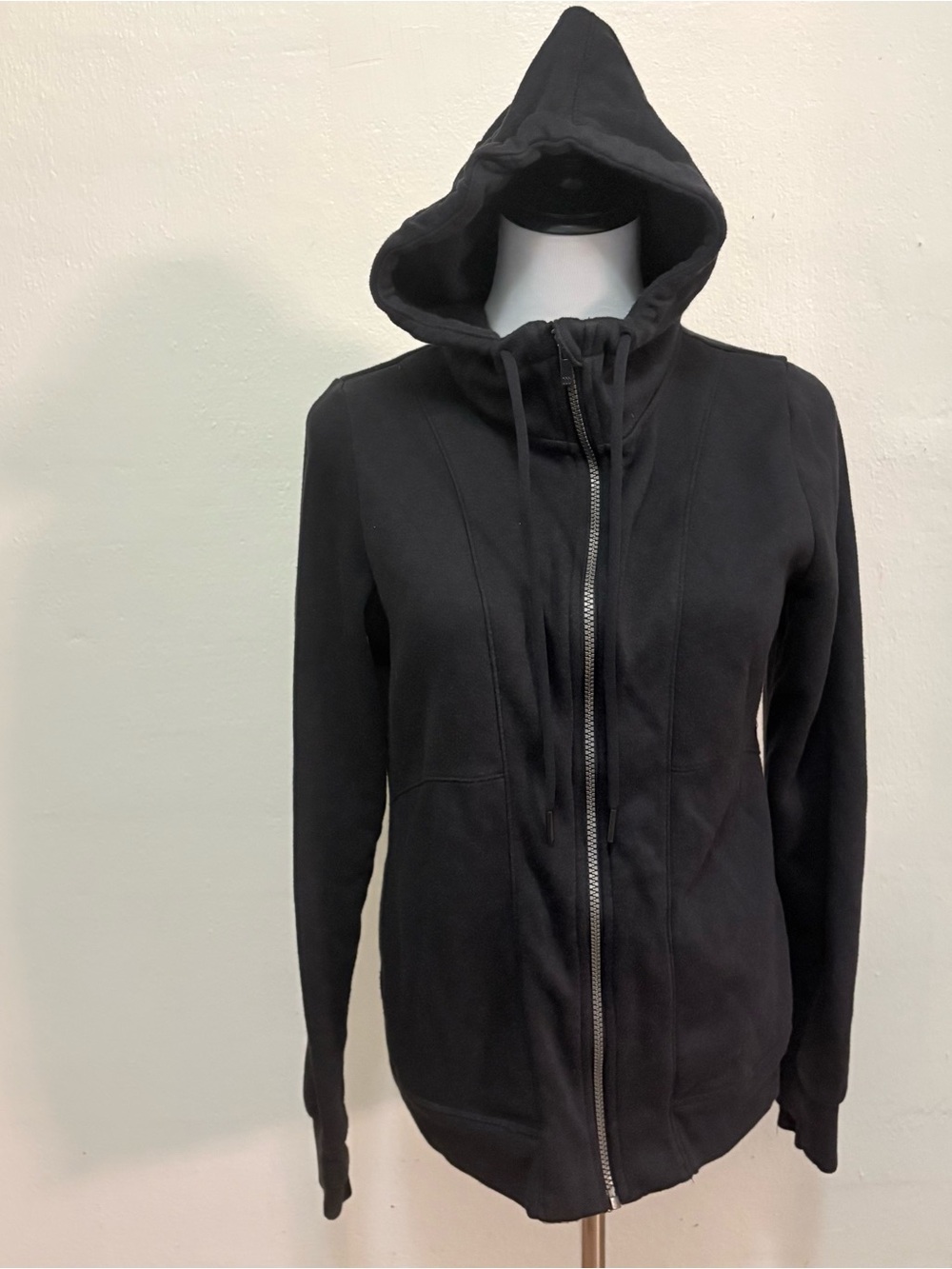 All In Motion Women’s Full-Zip Hooded Sweatshirt – Black (Size M) - Picture 2 of 6